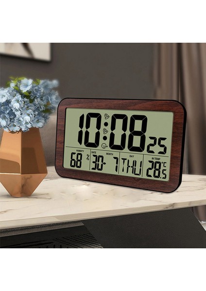 3x Büyük Ekran Dijital Duvar Saati Ev Elektronik Duvar Saati Öğrenci Elektronik Çalar Saat Dijital Ekran Masa Saati (Yurt Dışından)