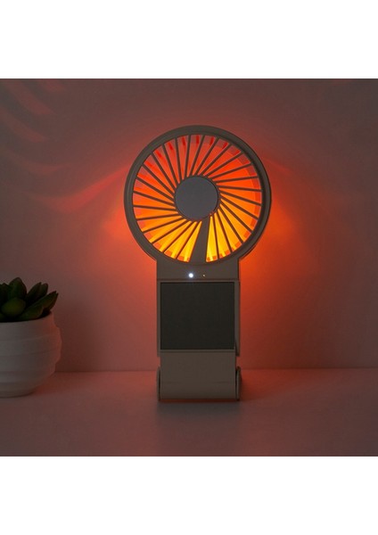 Çok Fonksiyonlu El Küçük Fan Taşınabilir USB Şarj Edilebilir Makyaj Aynası Standı Elektrikli (Yurt Dışından) fırsatları