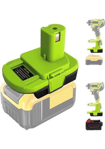 Milwaukee Için Dewalt 20V Için DM18RL Dönüştürücü Adaptör 18V M18 Llityum Ryobi Elektrikli El Aletleri Için Dönüştürme (Yurt Dışından)