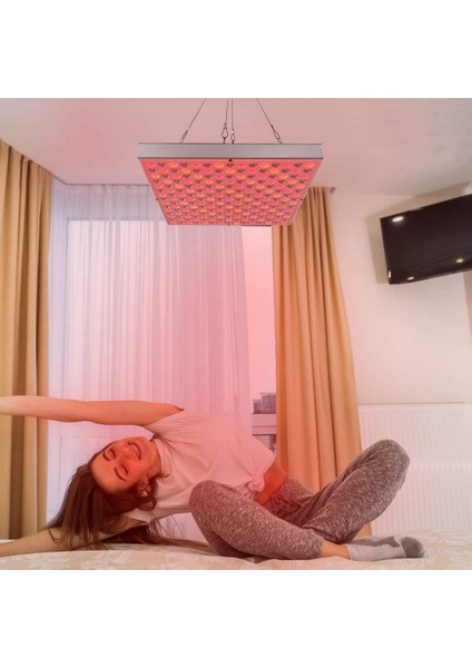Ab Fişi, 220V Kırmızı Işık Terapi Cihazı - 45W LED Panel Derin 660NM ve Yakın Kızılötesi 850NM Cilt Güzelliği Için LED Işık Kombinasyonu (Yurt Dışından)