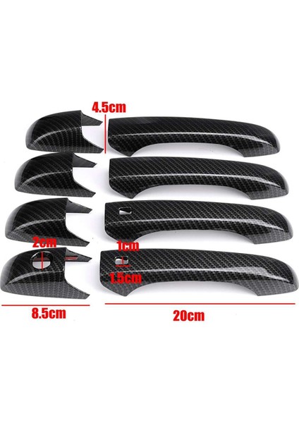 Karbon Fiber Yan Dikiz Aynası Kapağı Trim + Kapı Kolu Kapağı Trim 2011-2020 Grand Durango ile Uyumlu (Yurt Dışından) indirimleri