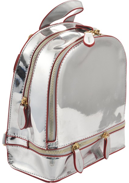 Kore Tarzı Omuz Çantası Kadın Gelgit Mini Sırt Çantaları Şeker Renk Öğrenci Küçük Sırt Çantası Yaz Seyahat Sırt Çantası Gümüş (Yurt Dışından) fırsatları