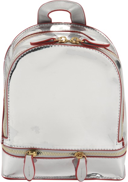 Kore Tarzı Omuz Çantası Kadın Gelgit Mini Sırt Çantaları Şeker Renk Öğrenci Küçük Sırt Çantası Yaz Seyahat Sırt Çantası Gümüş (Yurt Dışından) indirimleri