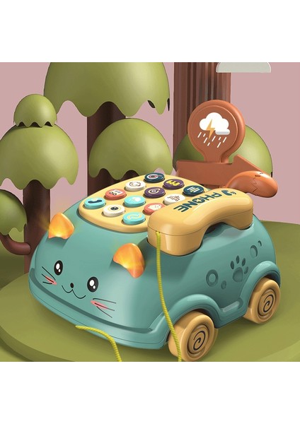 Müzikal Öğrenme, Erken Eğitim Oyuncak, Hafif Müzikli Bebek Simülasyonu Telefon Oyuncak, Çocuklara Hediyeler -Pembe (Yurt Dışından)