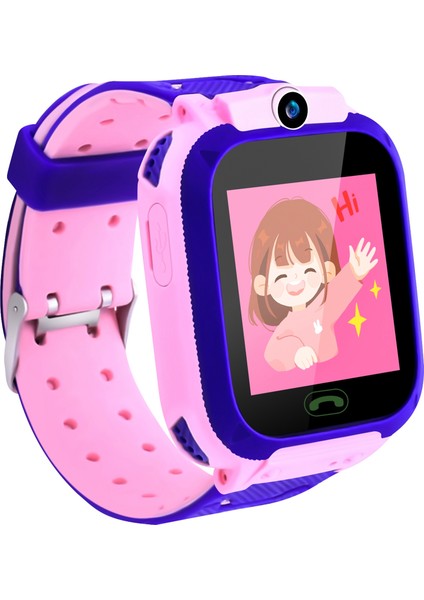 Akıllı Saat Çocuklar Spor Gps Akıllı Saat Android Çocuk Acil Durum Çağrısı Akıllı Kameralı Kol Saati Hd Iletişim Izle Pembe (Yurt Dışından)