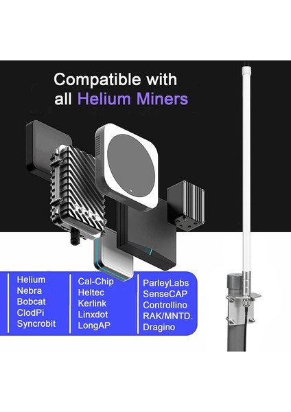 8dbi Uzun Menzilli Hücresel Ultra Mesafe Lora Ağ Geçidi Anteni Çok Yönlü Cam Elyaf Lorawan 915MHZ Anten (Yurt Dışından) modelleri