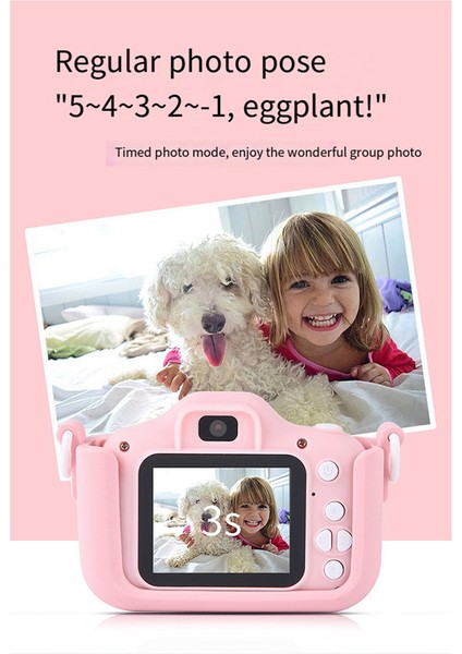 Hd 96MPT Dijital Kamera Zoom'lu Şarj Edilebilir Kameralar Kompakt Çocuk Ayçiçeği Karikatür Kamerası, Pembe (Yurt Dışından) indirimleri