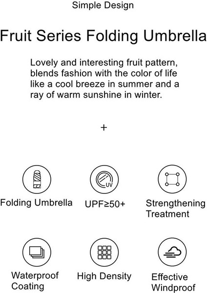 Katlanır Şemsiye Meyve Serisi Mini Şemsiye Taşınabilir Yağmur Veya Güneş Şemsiyesi Yağmur Geçirmez ve Uv Koruma Seyahat Şemsiyesi (Yurt Dışından) indirimleri