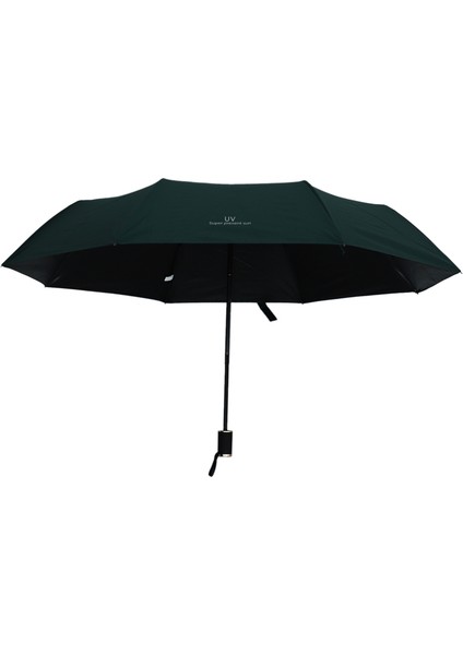 Uv Şeffaf Şemsiye Üç Katlı Kalınlaşmış Siyah Tutkal Güneş Koruyucu Güneş Şemsiyesi Dokuz Kontrplak Şemsiye Yeşil (Yurt Dışından) fırsatları
