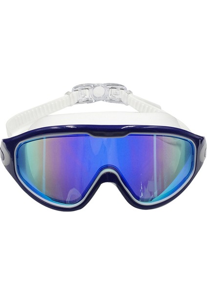 Yüzme Gözlüğü Buğu Önleyici Uv Koruması Sızıntı Yok Geniş Görüş Havuz Gözlükleri Yetişkin Erkek Kadın Gençlik Genç ile Uyumlu 15 Yaş Üstü Mavi (Yurt Dışından)