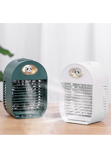 Ofis Için 360 Döndürme Ayarlanabilir Açı ile 3 Hızlı Mini USB Masaüstü Fan Kişisel Taşınabilir Soğutma (Beyaz) (Yurt Dışından)