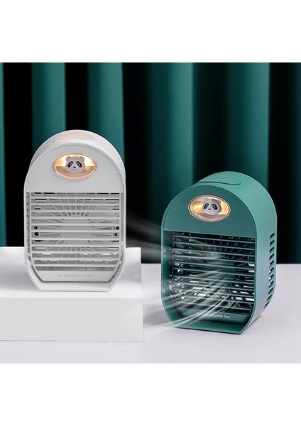 Ofis Için 360 Döndürme Ayarlanabilir Açı ile 3 Hızlı Mini USB Masaüstü Fan Kişisel Taşınabilir Soğutma (Beyaz) (Yurt Dışından)