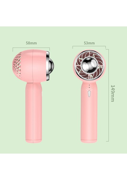 Mini Taşınabilir Fan USB Şarj Edilebilir Soğutma El Üç Hız Ayarı Ventilador Soğutucu Dışında Seyahat Artefaktı, B (Yurt Dışından)