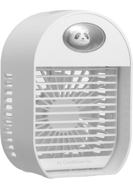 Mini USB Taşınabilir Hava Soğutucu Fan Kremi Hafif Masaüstü Ofis Yatak Odası Için Soğutma Nemlendirici, Beyaz (Yurt Dışından)