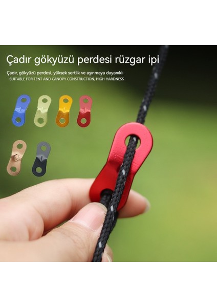Açık Çadır Rüzgar Halatı Tokaları Iki Gözlü Alüminyum Alaşımlı Ayarlama Tokaları Kanopi Çekme Halatı Tokaları (20 Adet Seti) (Yurt Dışından) fiyatları