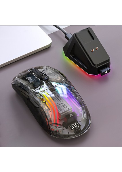 X2PRO Manyetik Şarjlı Bluetooth Fare, Üç Modlu, Rgb Işıklar, Pil Göstergesi, Bilgisayar Telefonu-B Için Kullanım (Yurt Dışından)