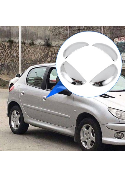 Adet Araba Krom Dış Yan Kapı Kolu Dış Kapı Kolu Kapak Trim ile Uyumlu 206 (Yurt Dışından) indirimleri