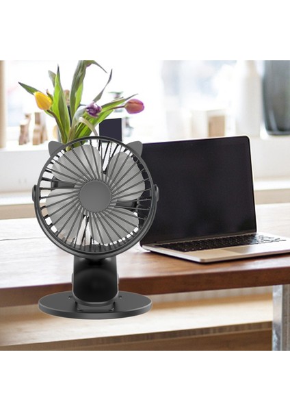Taşınabilir El Küçük Fan Yeni Klip USB Şarj Masaüstü Mini Tavşan Açık (Yurt Dışından) modelleri