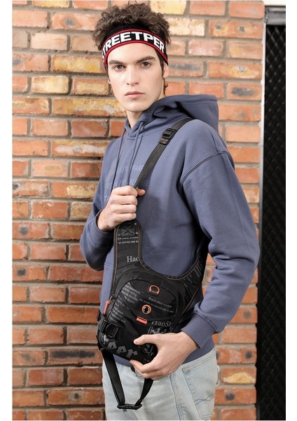 Yeni Açık Bisiklet Bacak Çantası Çok Fonksiyonlu Spor Erkekler Göğüs Çantası Taşınabilir Bel Çantası Crossbody Çantası (Yurt Dışından) fırsatları