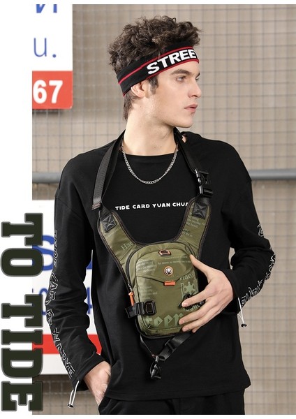 Yeni Açık Bisiklet Bacak Çantası Çok Fonksiyonlu Spor Erkekler Göğüs Çantası Taşınabilir Bel Çantası Crossbody Çantası (Yurt Dışından) modelleri