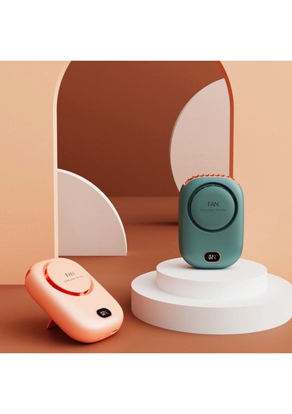 Fan Mini USB Soğutucu Şarj Edilebilir Ventilador Seyahat El Taşınabilir Sessiz Küçük Elektrikli Soğutma Fanları Yeşil (Yurt Dışından)