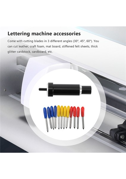 Многоцелевые Наборы,bıçak Muhafazalı Bıçaklar, 30/45/60 Derece Derin Nokta Yedek Bıçak Seti, Cricut Explorer Için, Air 2'yi Keşfedin (Yurt Dışından)