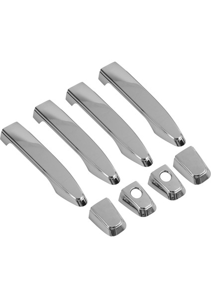 4 Adet Araba Krom Kapı Kulp Kılıfı Trim Etiket Kaplamaları Land Cruiser Prado 120 J120 LC120 2003-2009 ile Uyumlu (Yurt Dışından)