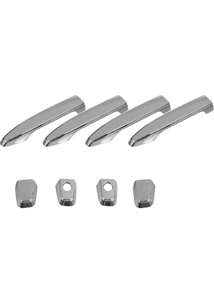 4 Adet Araba Krom Kapı Kulp Kılıfı Trim Etiket Kaplamaları Land Cruiser Prado 120 J120 LC120 2003-2009 ile Uyumlu (Yurt Dışından)