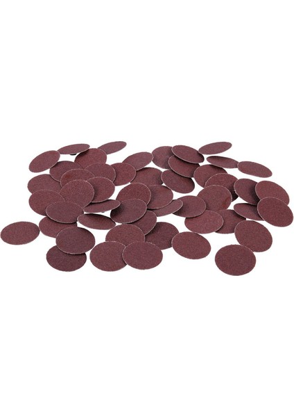 250 Adet 2 Inç /50 mm 80 Grit Rulo Kilitli Zımpara Diski Aşındırıcı Pedler (Yurt Dışından)