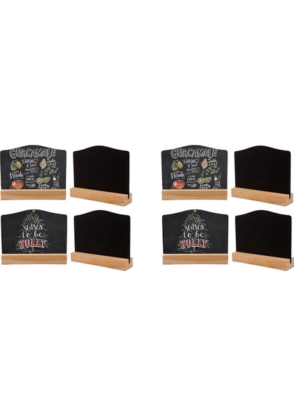 Декоративные Подарки,tebeşir Burcu Için 8 Pcs Mini Kara Tahta Işaretleri, Parti Restoran Düğün Için Gıda Etiketleri Mesaj Panosu Işaretleri (Yurt Dışından)
