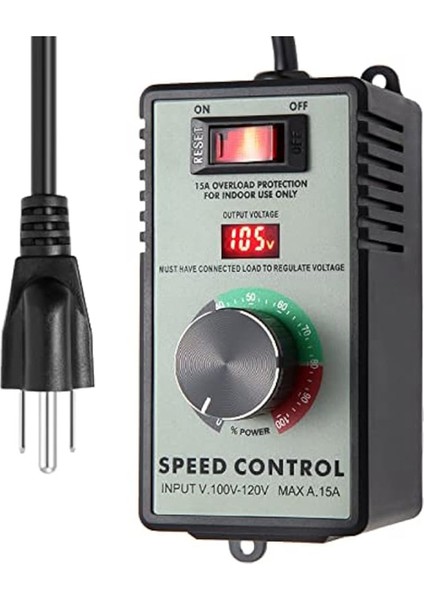 Многоцелевые Наборы,abd Tak, Ac Motor Hız Kontrol Cihazı, 15A Max, Ac Elektrikli Fan Değişken Hız Kontrol Cihazı Elektronik Voltaj Regülatörü (Yurt Dışından)