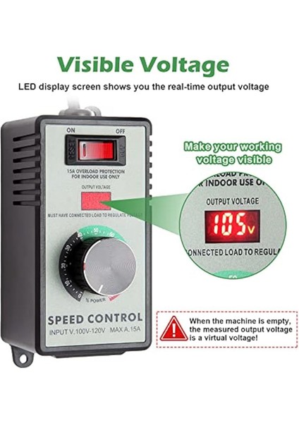 Многоцелевые Наборы,abd Tak, Ac Motor Hız Kontrol Cihazı, 15A Max, Ac Elektrikli Fan Değişken Hız Kontrol Cihazı Elektronik Voltaj Regülatörü (Yurt Dışından)
