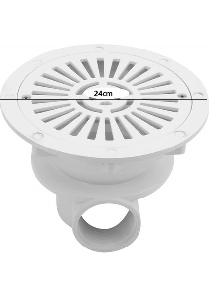 3pcs Havuz Yer Sifonu, Beyaz Ana Drenaj Su Girişi Drenaj Aksesuarı Yüzme Havuzu ile Uyumlu (Yurt Dışından)