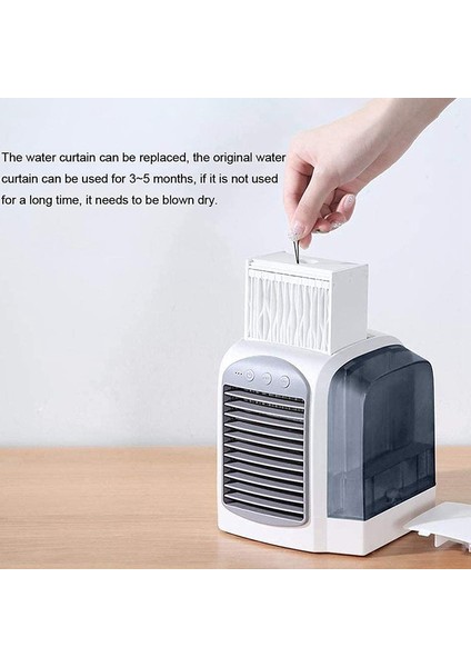 Taşınabilir Klima, Ev Ofis Yatak Odası Için Mini Evaporatif Hava Soğutmalı Arındırıcı Nemlendirici -A (Yurt Dışından) modelleri