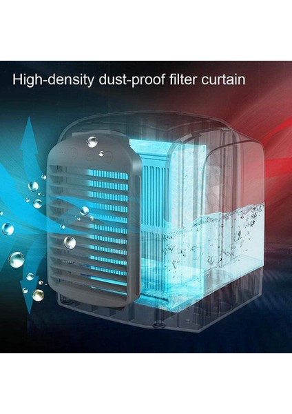 Taşınabilir Klima, Ev Ofis Yatak Odası Için Mini Evaporatif Hava Soğutmalı Arındırıcı Nemlendirici -A (Yurt Dışından) fırsatları