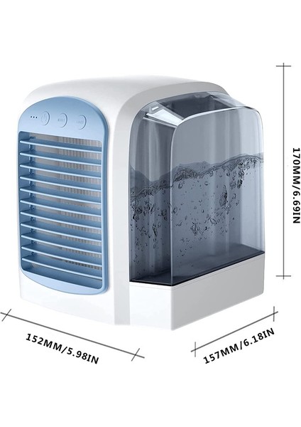 Taşınabilir Klima, Ev Ofis Yatak Odası Için Mini Evaporatif Hava Soğutmalı Arındırıcı Nemlendirici -A (Yurt Dışından) indirimleri