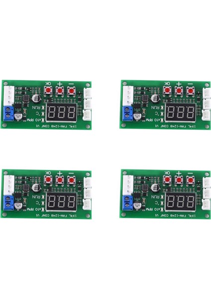 4x Dc 12V 24V 48V 5A 2 3 4 Telli Pwm Motor Fan Hızı Kontrol Cihazı Vali Sıcaklık Kontrolü Desteği Ec Fan (Yurt Dışından)