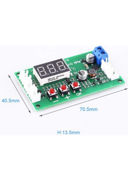4x Dc 12V 24V 48V 5A 2 3 4 Telli Pwm Motor Fan Hızı Kontrol Cihazı Vali Sıcaklık Kontrolü Desteği Ec Fan (Yurt Dışından)
