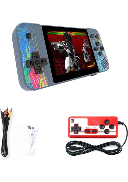 G3 Taşınabilir Retro Arcade Gamepad 800 Klasik Oyunlar 3.5 Inç Ekranlı El Oyun Konsolu Iki Kişilik Mod Denetleyicisi(D) (Yurt Dışından)