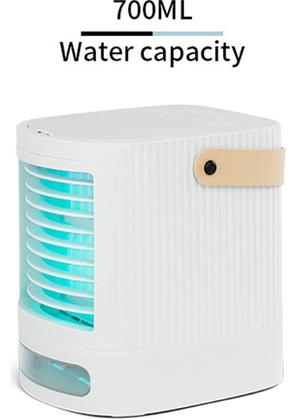 7led Mini Klima Fanları USB Taşınabilir Soğutucu Klima Masa Fanı Ofis Ev Mutfak Için, Mavi (Yurt Dışından)