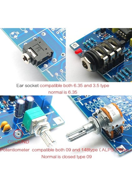 Hifi Kulaklık Amplifikatörü Solo Kulaklık Amplifikatörü Amp Çift NE5534 Ingilizce Solo Yükseltme Sürümü (Yurt Dışından) fiyatları