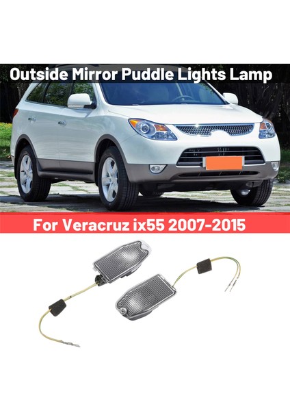 2 Adet Araba Dış Ayna Su Birikintisi Işıkları Lamba ile Uyumlu Veracruz IX55 2007-2015 876143J000 876243J000 (Yurt Dışından) fırsatları