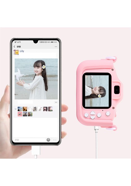 Hd 96MPT Dijital Kamera Yakınlaştırmalı Şarj Edilebilir Kameralar Kompakt Çocuk Ayçiçeği Karikatür Kamerası, Mavi (Yurt Dışından) fırsatları