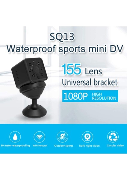 SQ13 Dvr Kamera Hd 1080P Video Kaydedici Kamera - Siyah (Yurt Dışından) fiyatları