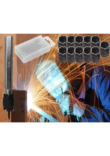 Elektrikli Matkap Nokta Kaynağı ile Uyumlu 14 Parça Çift Taraflı 3/8 Inç Hss Nokta Kaynak Kesici Seti (Yurt Dışından)