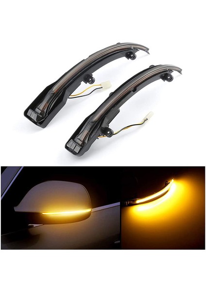 Dinamik Dönüş Sinyali LED Dikiz Aynası Gösterge Işığı ile Uyumlu - Q5 2009 2010 2011 2012 2013 2014 2015 2016 (Yurt Dışından) fiyatları