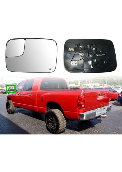 Dikiz Aynası Lensleri Tropikal Kör Nokta Açılı Cam Lensler Ram 1500 2500 3500 2005-2008 ile Uyumlu 5161011AA 5161010AA (Yurt Dışından) indirimleri