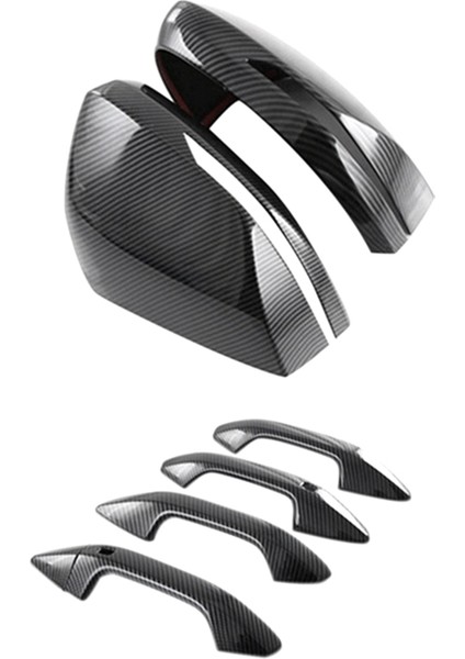 Karbon Fiber Araba Yan Dikiz Aynası ve Kapı Kulp Kılıfı Trim Dekor Etiket Aksesuarları ile Uyumlu Nq5 2021 2022 (Yurt Dışından) fiyatları
