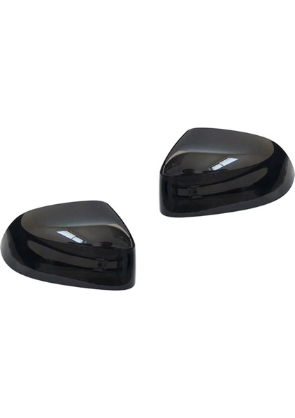 2x Araba Siyah Dikiz Aynası Kapağı 14-18 ile Uyumlu F15 X5 F16 X6 F25 Dikiz Aynası Modifikasyon Parçaları (Yurt Dışından)