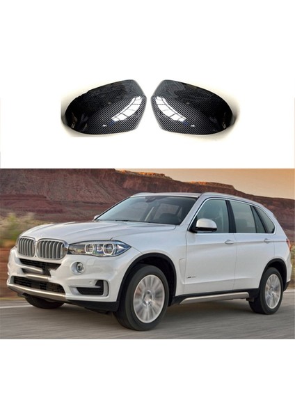 2x Araba Siyah Dikiz Aynası Kapağı 14-18 ile Uyumlu F15 X5 F16 X6 F25 Dikiz Aynası Modifikasyon Parçaları (Yurt Dışından) modelleri